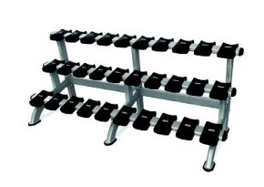 Стойка для гантелей на 15 пар NAUTILUS 3 Tier Dumbbell Rack 15 Pair CHF/9NP-R8011-13AAS, фото