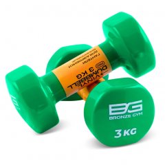 Гантели для аэробики виниловые BRONZE GYM FA-VD3 3 кг (пара), фото