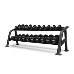 Набор обрезиненных гантелей BRONZE GYM, 27.5-50 кг - 10 пар, шаг 2,5 кг, фото