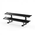 Двухъярусная стойка для гантелей MATRIX Magnum 2-tier Flat-tray Dumbbell Rack MG-A528, фото