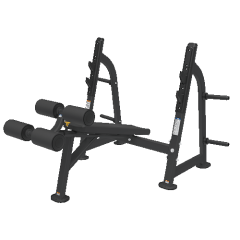 Скамья для жима с отрицательным наклоном BRONZE GYM BR-1013, фото