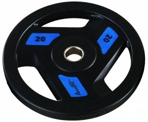 Олимпийский обрезиненный диск AEROFIT AFPLC 20 кг, фото