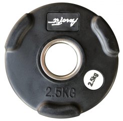 Олимпийский обрезиненный диск AEROFIT AFPLB 2,5 кг, фото