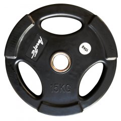 Олимпийский обрезиненный диск AEROFIT AFPLB 15 кг, фото