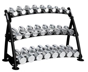 Подставка под хромированные гантели на 12 пар HOIST Commercial Freeweight Line CF-3462-3, фото