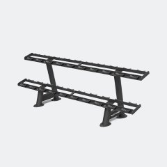 Стойка для 10 пар гантелей 2-x ярусная Multipower PRO TTDRY, фото
