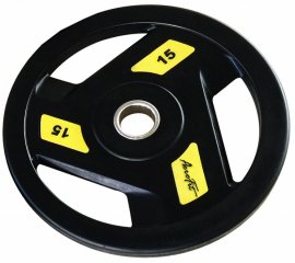 Олимпийский обрезиненный диск AEROFIT AFPLC 15 кг, фото