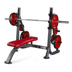 Олимпийская горизонтальная скамья (базовая) PANNATA Freeweight High Performance OLYMPIC Flat Bench Base 1HP203B, фото