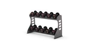 Стойка для гантелей с резиновыми держателями GYM80 Sygnum Basic Dumbell Rack with 10 rubber holders 4056, фото