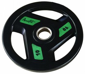 Олимпийский обрезиненный диск AEROFIT AFPLC 10 кг, фото