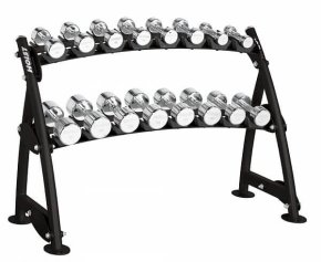 Подставка под хромированные гантели на 8 пар HOIST Commercial Freeweight Line CF-3462-2, фото